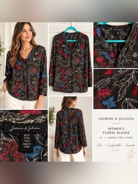 Women’s blouse,XL. Smoke free home.Wear tucked in or outside.